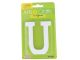-#U 11CM WHITE WOOD LETTER - U XXX