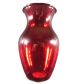 GLASS VASE RED