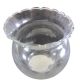 TEMP. GLASS FISH BOWL W RUFFLE 4.25 IN X 5 IN