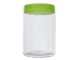 1.99 CYLINDER JAR GLASS W LID