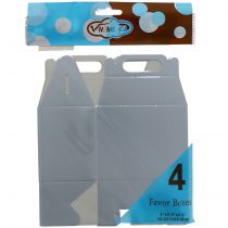 SILVER FAVOR BOX 4 PACK  