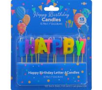 HAPPY BIRTHDAY LETTER CANDLE  