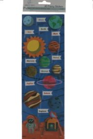 3D sticker planets  