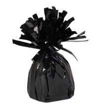 BLACK FOIL BALLOON WEIGHT 6 OZ 5 INCH  