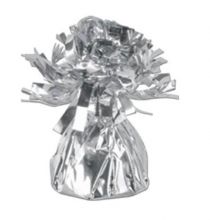 SILVER FOIL BALLOON WEIGHT 6 OZ 5 INCH  