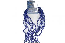 BLUE 5 PACK DISCO BEADS 32 INCH  