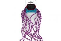 FUCHSIA 5 PACK DISCO BEADS 32 INCH  