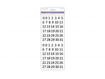CALENDAR BLACK PAPER CRAFT STICKER  