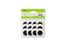 BLACK GOOGLY EYES 28MM  