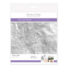 1.99 SILVER METALLIC FOIL LEAF SHEETS  