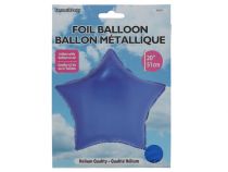 Dark Blue Star Shape Foil Mylar Balloon