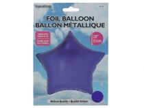 Purple Star Shape Foil Mylar Balloon  
