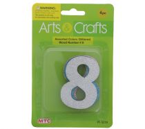 #8 GLITTER WOOD NUMBER XXX  