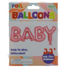 PINK BABY FOIL BALLOON XXX