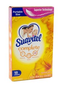SUAVITEL COMPLETE FABRIC DRYER SHEETS