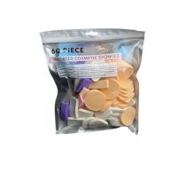 4.99 ASSORTED COSMETIC SPONGES 60 PCS