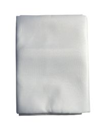 9.99 WHITE POLYESTER TABLE COVER 60 X 102 INCH
