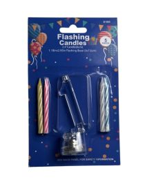 1.99 #1 FLASHING CANDLES 5 PCS