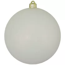 6.99 WHITE GLITTER ORNAMENT