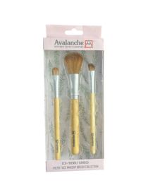 1.99 AVALANCHE ECO FRIENDLY BAMBOO MAKE UP BRUSH SET