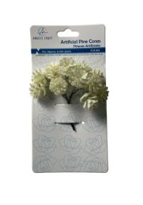 1.99 ARTIFICIAL PINE CONES 12 COUNT 0.79 INCH