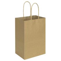 NATURAL MEDIUM 4 CRAFT BAGS 5.25 X 8.5 X 3.25 INCH