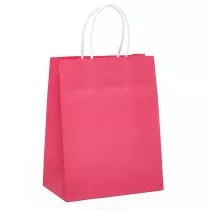 HOT PINK 3 CRAFT BAGS 8 X 10 X 4.75 INCH