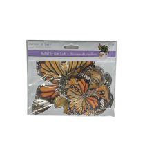 ORANGLE BUTTERFLY DIE CUT 33 PC