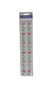 1.99 GEM BORDER BUTTERFLY PINK 