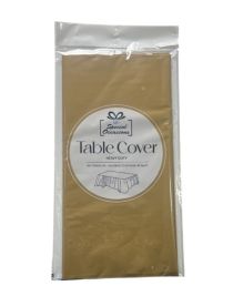 1.99 GOLD TABLE COVER 