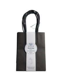 BLACK KRAFT BAG 4 COUNT