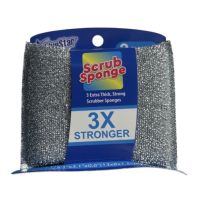 SCRUB SPONGE 3 PACK 3X STRONGER