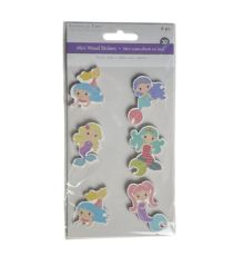 1.99 MERMAID MINI WOOD STICKERS