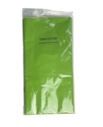 GREEN PLASTIC TABLE COVER 
