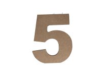 5 WOODEN NUMBER 