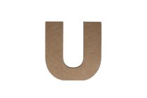 U WOODEN LETTER