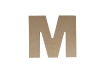 M WOODEN LETTER