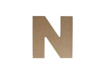 N WOODEN LETTER