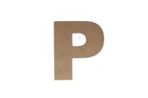 P WOODEN LETTER