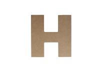 H WOODEN LETTER