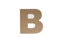 B WOODEN LETTER