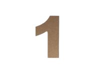 1 WOODEN NUMBER 