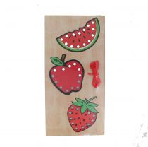 WOODEN RED FRUIT INTERACTICE BOARD