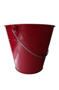 3.99 FUCHSIA METAL BUCKET