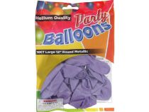 Lavender 12 In Large Latex Party Balloons 5 Count  