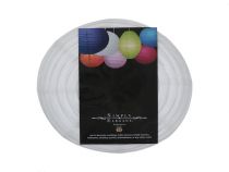 8 INCH PAPER LANTERN WHITE SMALL  