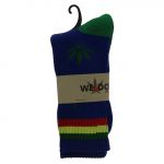 BLUE AND GREEN WEED SOCKS