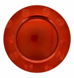 BURGUNDY ROUND PLATE CHARGER