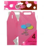 FUCSHIA FAVOR BOX 4 PACK