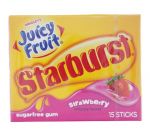 JUICY FRUIT STARBURST STRAWBERRY GUM  